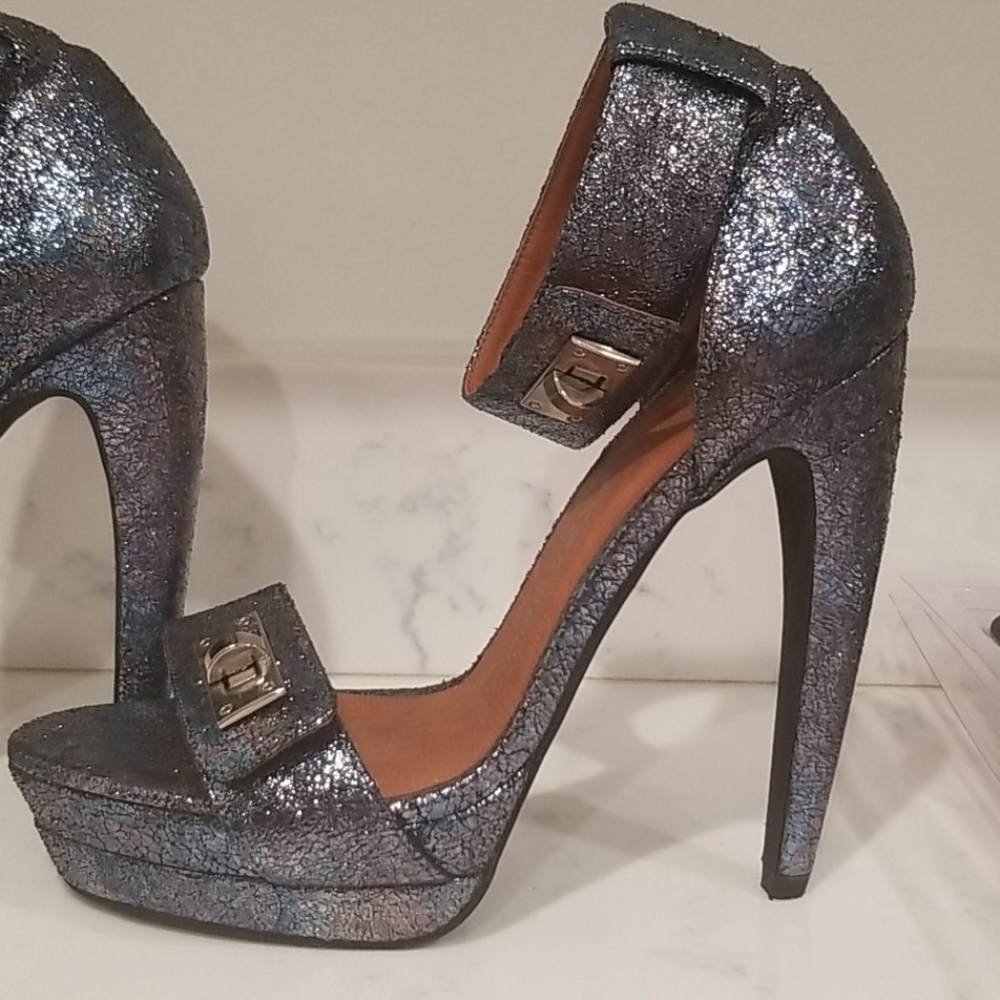 Jeffrey Campbell buckle platform heels